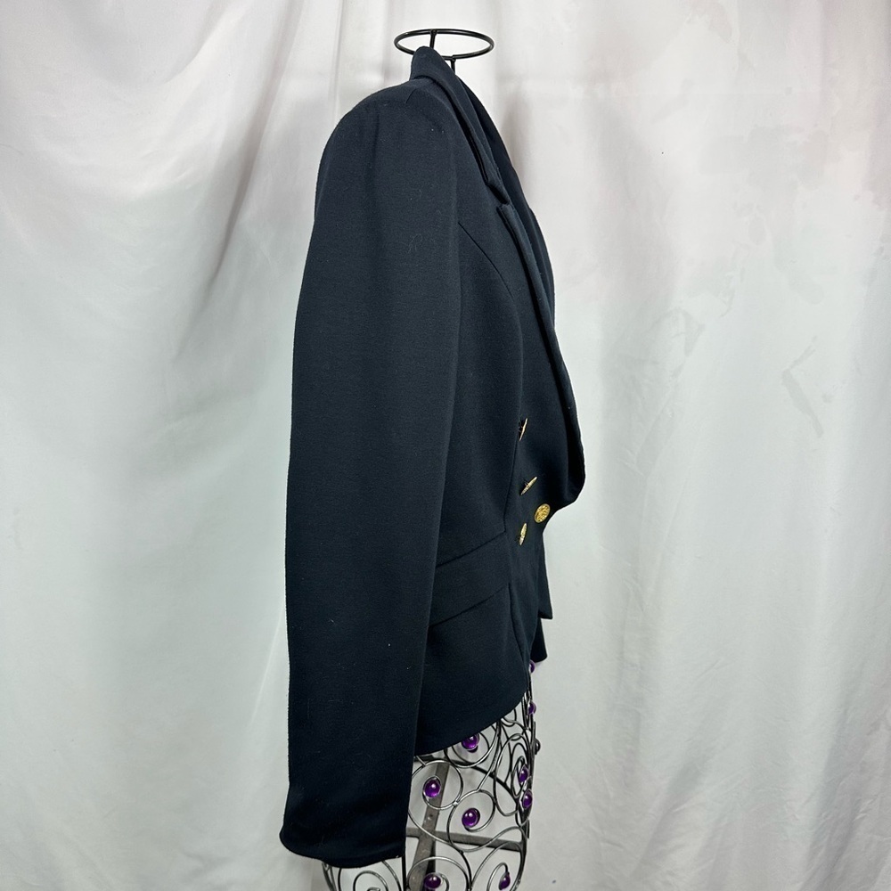 Willow and Clay navy double breasted gold button blazer size S - Picture 5 of 9
